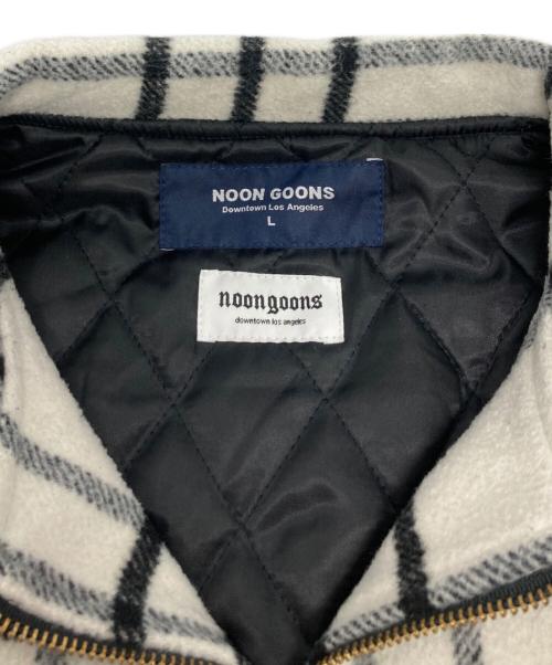 NOON GOONS（ヌーングーンズ）NOON GOONS (ヌーングーンズ) チェックジャケット ホワイト サイズ:Lの古着・服飾アイテム
