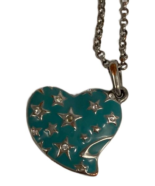 Vivienne Westwood（ヴィヴィアンウエストウッド）Vivienne Westwood (ヴィヴィアンウエストウッド) ハートネックレス シルバー×ブルーの古着・服飾アイテム