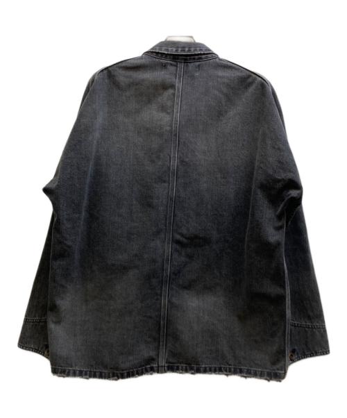 DAIRIKU（ダイリク）DAIRIKU (ダイリク) Vintage Wash Denim Cover All/22AW D-2 ブラック サイズ:Lの古着・服飾アイテム