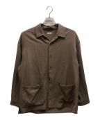 STEVEN ALANスティーブンアラン）の古着「MOKU CAVALRY TWILL SHIRTALL/シャツジャケット / 8125-104-0559」｜ブラウン