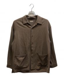 STEVEN ALAN（スティーブンアラン）の古着「MOKU CAVALRY TWILL SHIRTALL/シャツジャケット / 8125-104-0559」｜ブラウン