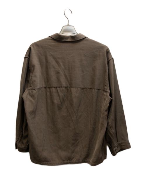 STEVEN ALAN（スティーブンアラン）STEVEN ALAN (スティーブンアラン) MOKU CAVALRY TWILL SHIRTALL/シャツジャケット / 8125-104-0559 ブラウン サイズ:Lの古着・服飾アイテム