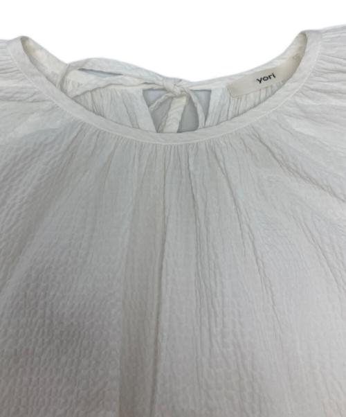 YORI（ヨリ）YORI (ヨリ) 長袖ブラウス / YR21-23013SP-2 ホワイト サイズ:FREEの古着・服飾アイテム
