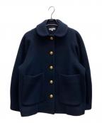 YORIヨリ）の古着「ウールコート」｜ネイビー