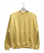 AURALEEオーラリー）の古着「SUPER HIGH GAUZE SWEAT P/O」｜イエロー