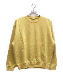 AURALEE（オーラリー）の古着「SUPER HIGH GAUZE SWEAT P/O」｜イエロー