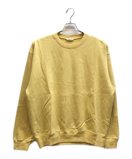 AURALEE（オーラリー）AURALEE (オーラリー) SUPER HIGH GAUZE SWEAT P/O イエロー サイズ:4の古着・服飾アイテム