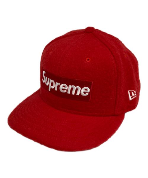 SUPREME（シュプリーム）SUPREME (シュプリーム) New Era (ニューエラ) Brushed Wool Box Logo Cap レッド サイズ:71/2　59.6㎝の古着・服飾アイテム