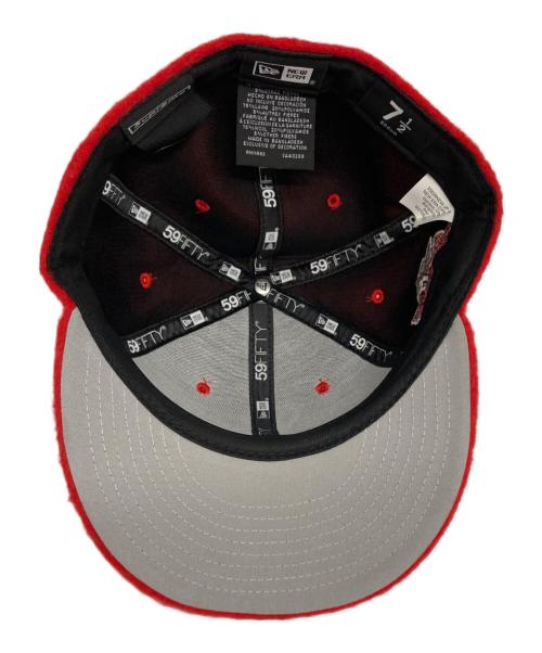 SUPREME（シュプリーム）SUPREME (シュプリーム) New Era (ニューエラ) Brushed Wool Box Logo Cap レッド サイズ:71/2　59.6㎝の古着・服飾アイテム