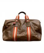 BALLYバリー）の古着「レザーボストンバッグ」｜ブラウン