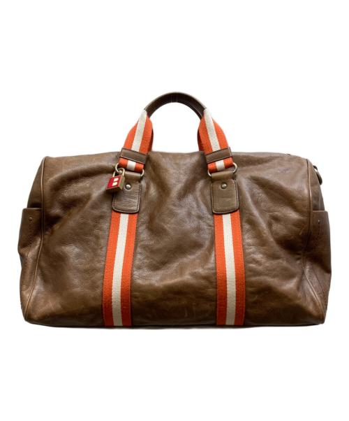 BALLY（バリー）BALLY (バリー) レザーボストンバッグ ブラウンの古着・服飾アイテム