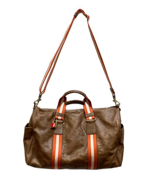 BALLY（バリー）BALLY (バリー) レザーボストンバッグ ブラウンの古着・服飾アイテム