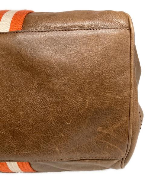 BALLY（バリー）BALLY (バリー) レザーボストンバッグ ブラウンの古着・服飾アイテム