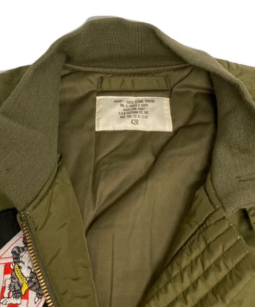 C.A.B.CLOTHING（キャブクロージング）C.A.B.CLOTHING (キャブクロージング) フライトジャケット カーキ サイズ:42の古着・服飾アイテム