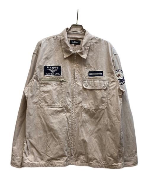 AVIREX（アヴィレックス）AVIREX (アヴィレックス) ジャケット ベージュ サイズ:2XLの古着・服飾アイテム
