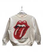 BROCKUMブロッカム）の古着「Rolling Stones brockumスウェット」｜ホワイト