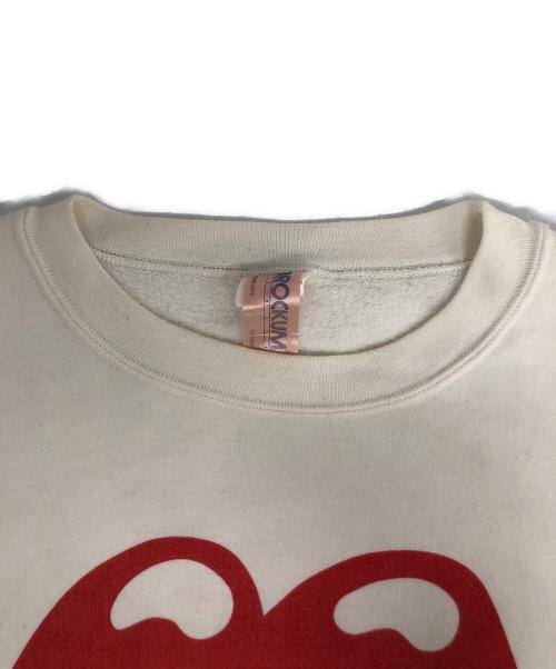 BROCKUM（ブロッカム）BROCKUM (ブロッカム) Rolling Stones brockumスウェット ホワイト サイズ:Lの古着・服飾アイテム