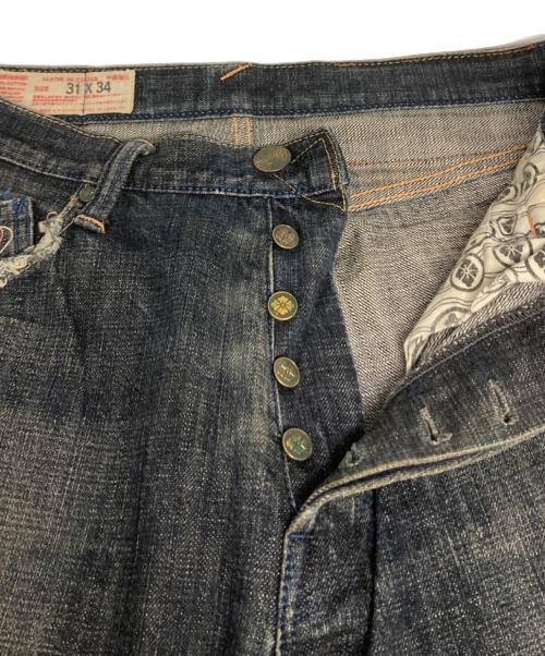 EVISU（エヴィス）EVISU (エヴィス) デニムパンツ/LOT2001 ヤマネ インディゴ サイズ:78.5㎝ (W31)の古着・服飾アイテム