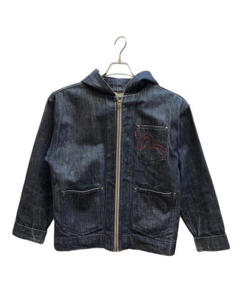 EVISU（エヴィス）EVISU (エヴィス) デニムジップパーカー インディゴ サイズ:38の古着・服飾アイテム