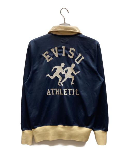 EVISU（エヴィス）EVISU (エヴィス) アスレチックジャケット ベージュ×ネイビー サイズ:40の古着・服飾アイテム