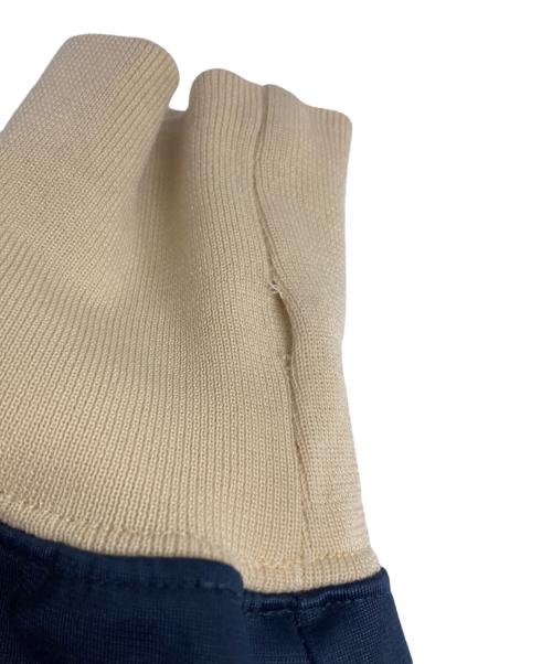 EVISU（エヴィス）EVISU (エヴィス) アスレチックジャケット ベージュ×ネイビー サイズ:40の古着・服飾アイテム