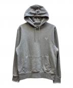 FRED PERRYフレッドペリー）の古着「Tipped Hooded Sweatshirt/ M2643」｜グレー