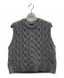 theory（セオリー）の古着「Felted Wool Cash Cable Vest / 01-4301719」｜グレー