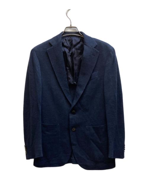 CARUSO（カルーゾ）CARUSO (カルーゾ) リネン混テーラードジャケット/ロロピアーナ 伊勢丹別注 ネイビー サイズ:46の古着・服飾アイテム