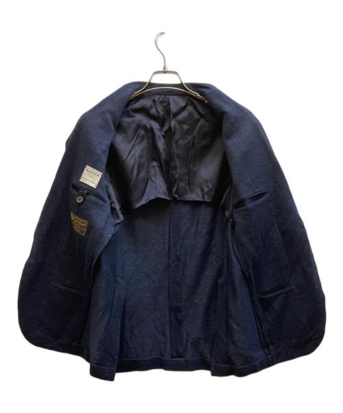 CARUSO（カルーゾ）CARUSO (カルーゾ) リネン混テーラードジャケット/ロロピアーナ 伊勢丹別注 ネイビー サイズ:46の古着・服飾アイテム
