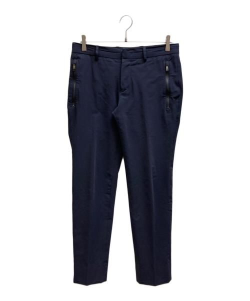 PT TORINO（ピーティートリノ）PT TORINO (ピーティートリノ) ノープリーツ スラックス ネイビー サイズ:46の古着・服飾アイテム