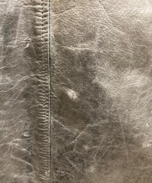 MAISON SPECIAL（メゾンスペシャル）MAISON SPECIAL (メゾンスペシャル) バッファロークラックレザーオーバーショートモッズコート / 11232211210  ブラックの古着・服飾アイテム