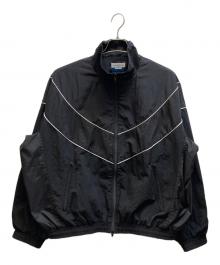 MAISON SPECIAL（メゾンスペシャル）の古着「異素材コンビネーションプライムオーバートラックジャケット / 11232211302」｜ブラック