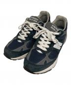 NEW BALANCEニューバランス）の古着「ローカットスニーカー/MR993NV」｜グレー×ネイビー