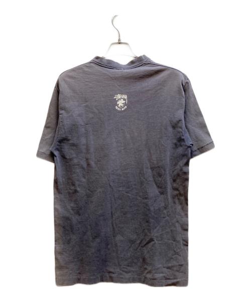 stussy（ステューシー）stussy (ステューシー) 80’ｓロゴプリントTシャツ/ シングルステッチ グレー サイズ:Lの古着・服飾アイテム