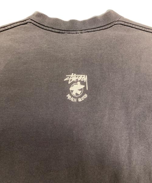 stussy（ステューシー）stussy (ステューシー) 80’ｓロゴプリントTシャツ/ シングルステッチ グレー サイズ:Lの古着・服飾アイテム