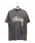 stussy（ステューシー）の古着「80’ｓロゴプリントTシャツ/ シングルステッチ」｜グレー