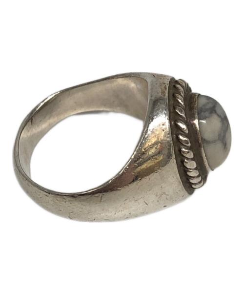 WAKAN SILVER SMITH（ワカンシルバースミス）WAKAN SILVER SMITH (ワカンシルバースミス) ホワイトターコイズオーバルシグネットリング サイズ:14号の古着・服飾アイテム