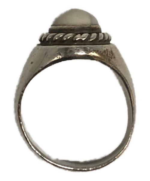 WAKAN SILVER SMITH（ワカンシルバースミス）WAKAN SILVER SMITH (ワカンシルバースミス) ホワイトターコイズオーバルシグネットリング サイズ:14号の古着・服飾アイテム