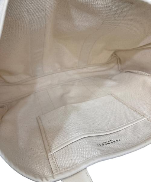 TORY BURCH（トリーバーチ）TORY BURCH (トリーバーチ) キャンバストートバッグ アイボリー 未使用品の古着・服飾アイテム