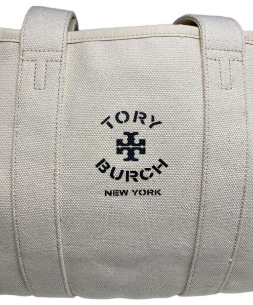TORY BURCH（トリーバーチ）TORY BURCH (トリーバーチ) キャンバストートバッグ アイボリー 未使用品の古着・服飾アイテム