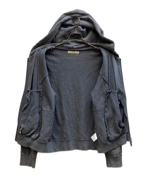 jent louis（ジェントルイス）jent louis (ジェントルイス) ダブルジップパーカー グレー サイズ:Lの古着・服飾アイテム