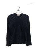 COMME des GARCONS SHIRTコムデギャルソンシャツ）の古着「パッチワークウールニット」｜ネイビー