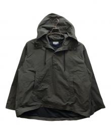 MAISON SPECIAL（メゾンスペシャル）の古着「Washed Nylon Prime-Over Anorak Hoodie / 11232211215」｜カーキ