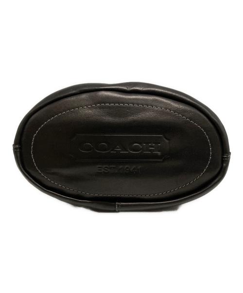 COACH（コーチ）COACH (コーチ) レザーショルダーバッグ ブラックの古着・服飾アイテム