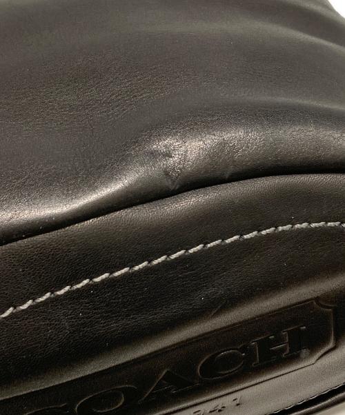 COACH（コーチ）COACH (コーチ) レザーショルダーバッグ ブラックの古着・服飾アイテム