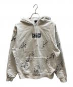 KITHキス）の古着「City Script Hoodie/KHM030347」｜ホワイト