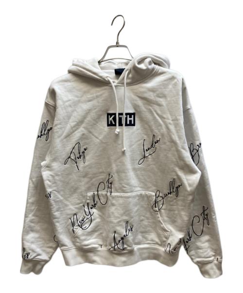 KITH（キス）KITH (キス) City Script Hoodie/KHM030347 ホワイト サイズ:Mの古着・服飾アイテム