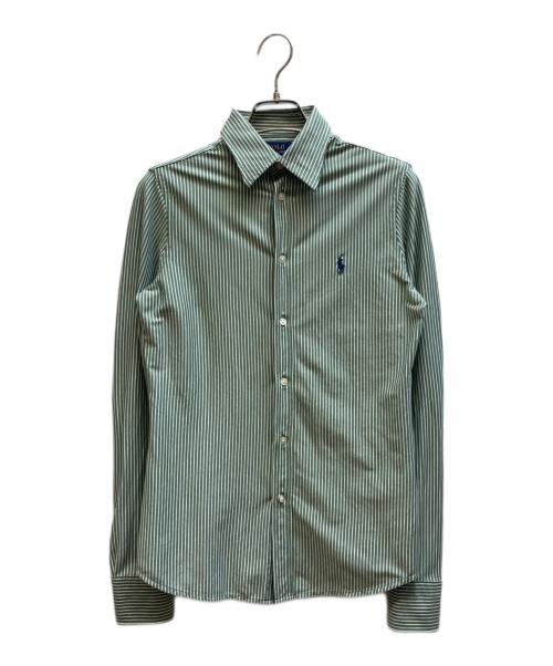 POLO RALPH LAUREN（ポロ・ラルフローレン）POLO RALPH LAUREN (ポロ・ラルフローレン) ストライプシャツ グリーン サイズ:Sの古着・服飾アイテム