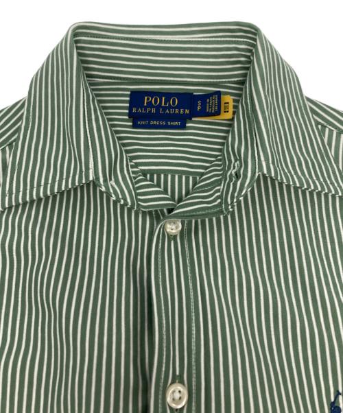 POLO RALPH LAUREN（ポロ・ラルフローレン）POLO RALPH LAUREN (ポロ・ラルフローレン) ストライプシャツ グリーン サイズ:Sの古着・服飾アイテム