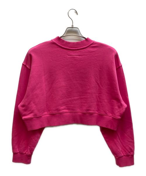 MM6 Maison Margiela（エムエムシックスメゾンマルジェラ）MM6 Maison Margiela (エムエムシックスメゾンマルジェラ) メタリックロゴスウェットシャツ / MM6S48U ピンク サイズ:16Yの古着・服飾アイテム